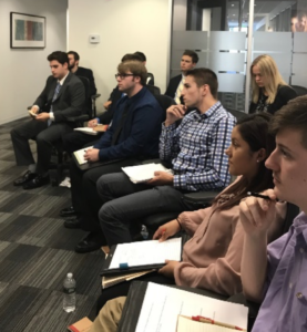 College students in seminar